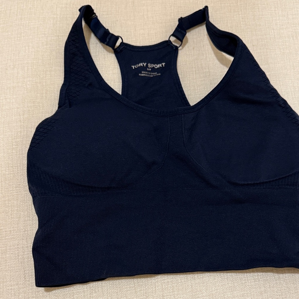 Tory Sport Dark Blue Sports Bra